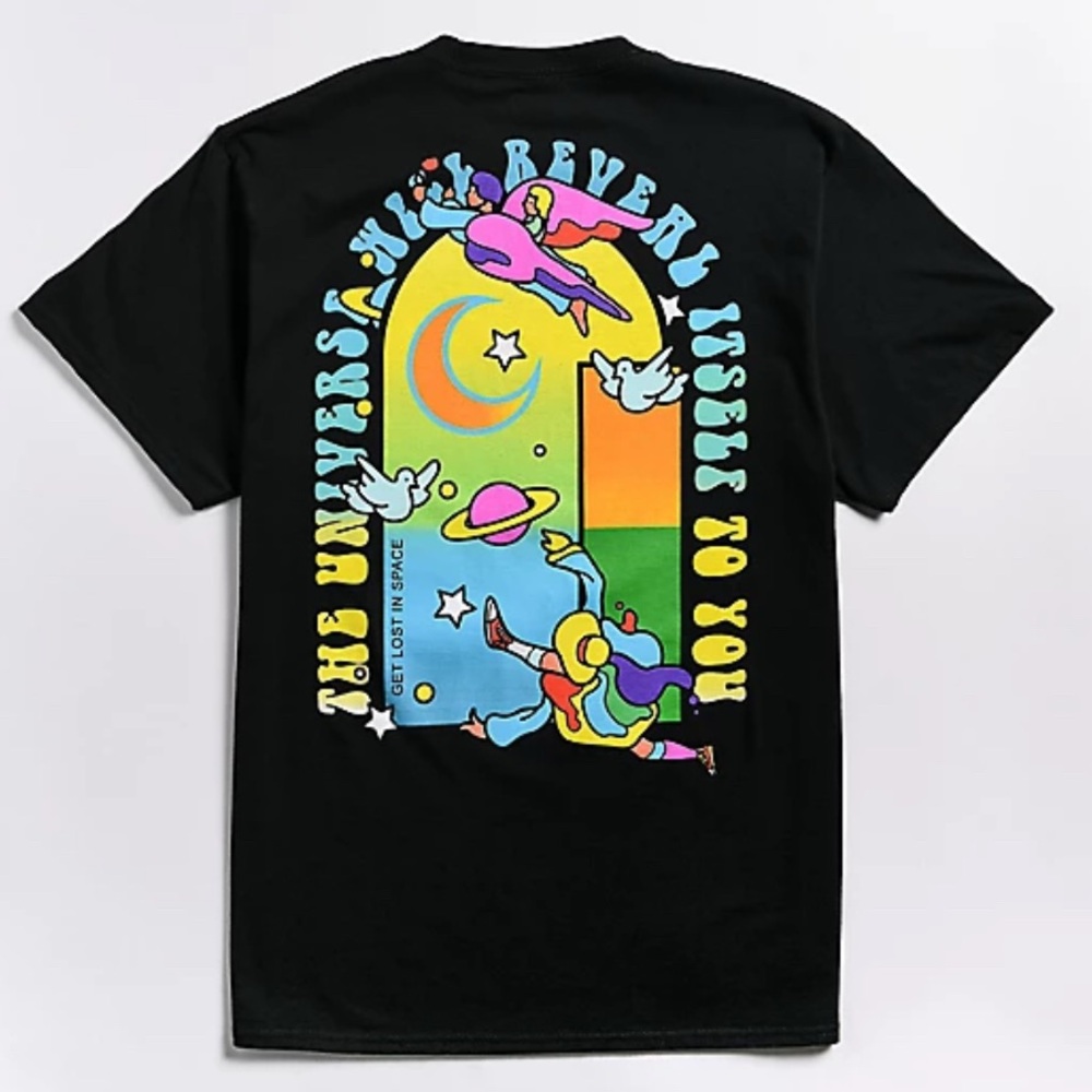 A-Lab The Universe Black T-Shirt XL Get Lost In Space